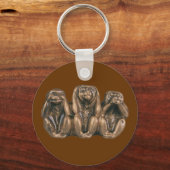 Porte-clés les 3 singes (Recto)