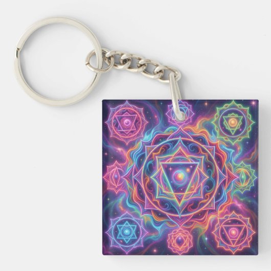 Porte-clés Les 7 Chakras´10 (Devant)