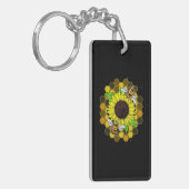 Porte-clés Les abeilles de tournesol hippie (Devant gauche)