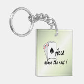 Porte-clés Les accès au-dessus du reste vert (Devant gauche)