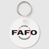 Porte-clés Les actions FAFO ont des conséquences (Verso)