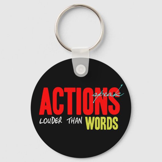 Porte-clés Les actions parlent plus fort (Recto)
