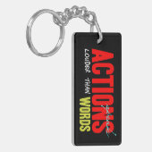 Porte-clés Les actions parlent plus fort (Devant gauche)