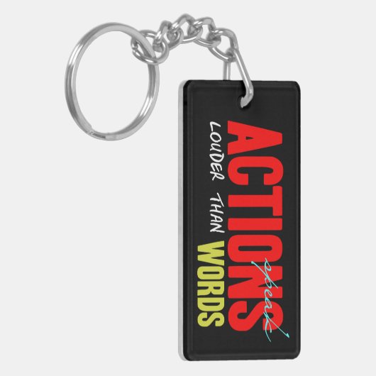 Porte-clés Les actions parlent plus fort (Devant gauche)