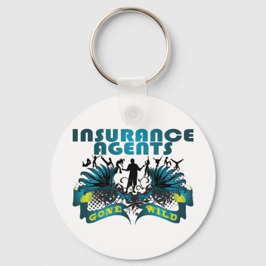 Porte-clés Les agents d'assurance sont devenus sauvages (Recto)
