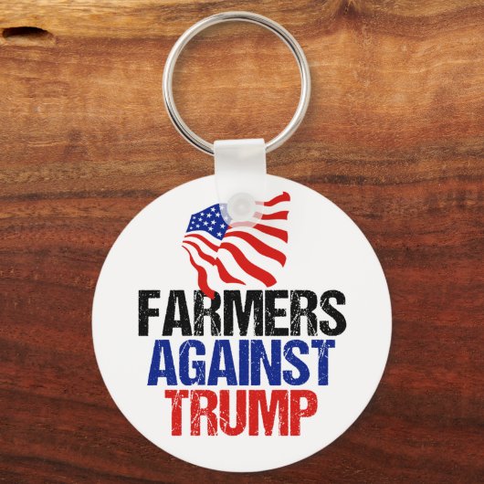 Porte-clés Les agriculteurs contre l'élection de Trump en 202 (Recto)