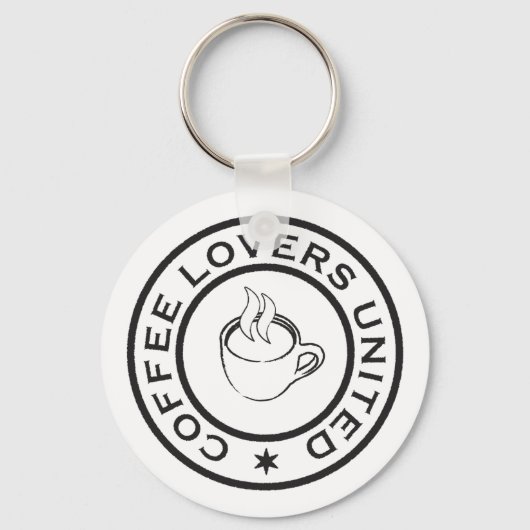 Porte-clés Les amateurs de café (Recto)