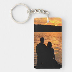 Porte-clés Les amoureux du lac Sunset