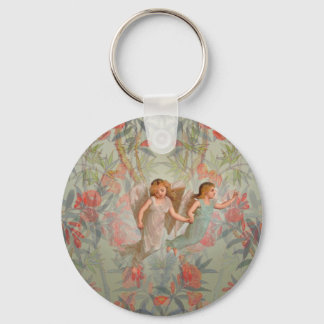 Porte-clés Les anges dans le jardin