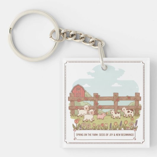Porte-clés les animaux de la ferme (Devant)
