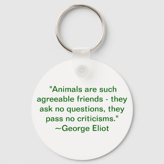 Porte-clés Les animaux sont de si bons amis (Recto)