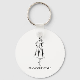 Porte-clés les années 50 VOGUE STYLE KEY BAIN