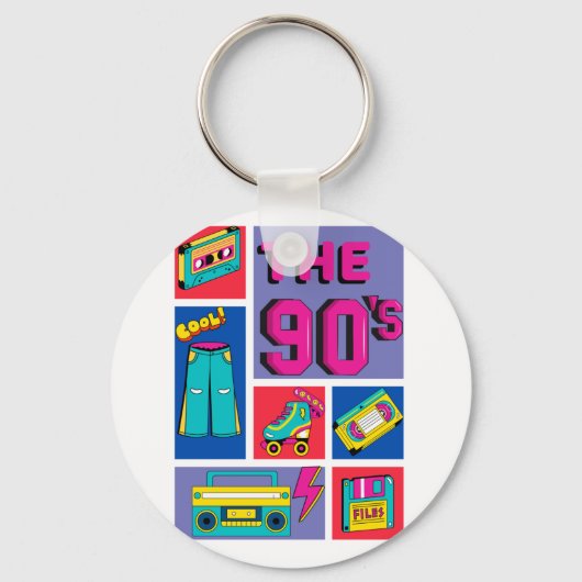 Porte-clés Les années 90  (Recto)