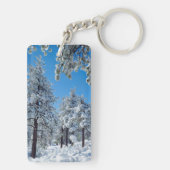 Porte-clés Les arbres couverts de neige dans les Laguna (Dos)