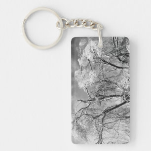 Porte-clés les arbres l'hiver
