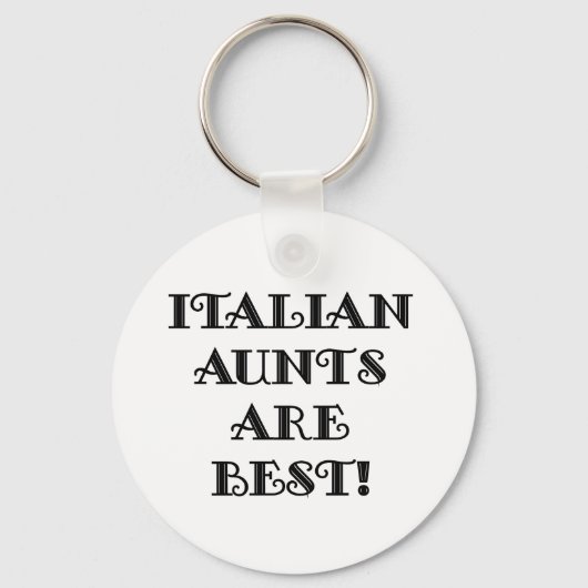 Porte-clés Les Aunts Italiens Sont Les Meilleurs (Recto)