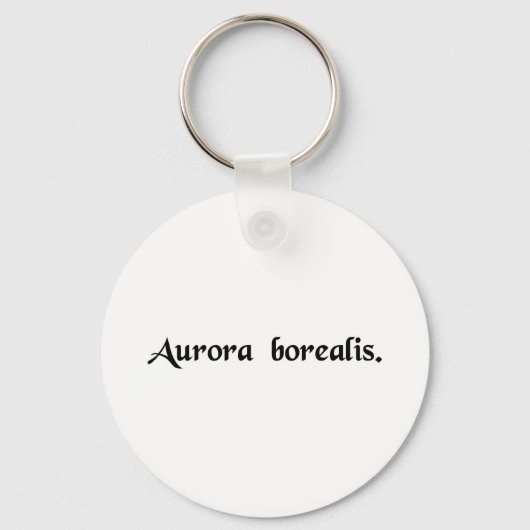 Porte-clés Les aurores boréales (Recto)
