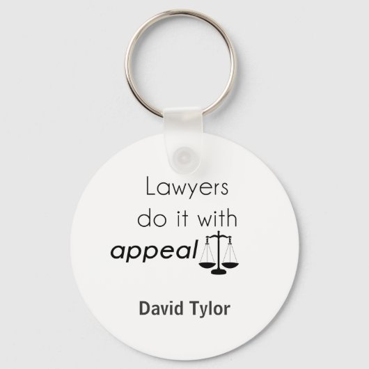 Porte-clés Les avocats le font avec (Recto)