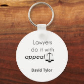 Porte-clés Les avocats le font avec (Recto)