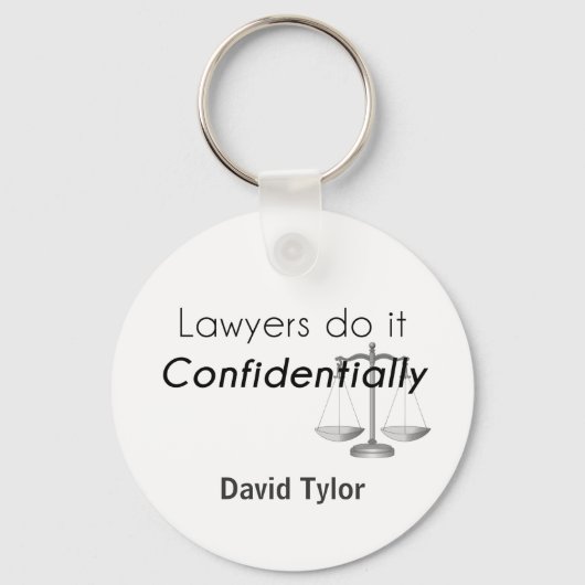 Porte-clés Les avocats le font en toute confidentialité (Recto)