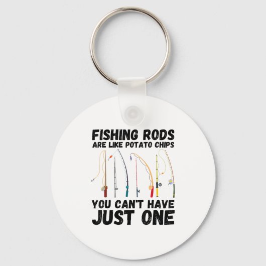 Porte-clés Les bâtonnets de pêche sont comme des chips de tom (Recto)