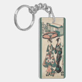 Porte-clés Les beautés de Fukagawa.Triptyque (Devant gauche)