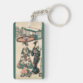 Porte-clés Les beautés de Fukagawa.Triptyque (Dos)