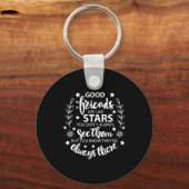 Porte-clés Les Bons Amis Sont Comme Des Étoiles (Recto)
