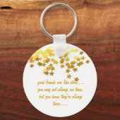 Porte-clés les bons amis sont comme les étoiles porte - clé (Recto)