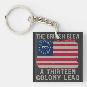 Porte-clés Les Britanniques ont bravé treize colonies 4 juill