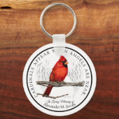 Porte-clés Les Cardinaux Apparaissent Quand Les Anges Sont Pr (Recto)