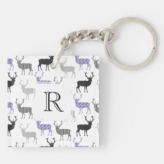 Porte-clés Les cerfs communs de Noël (Dos)