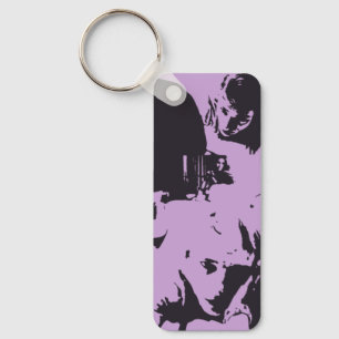 Porte-clés Les Challengers Art et Tashi B+W (Mid Purple)