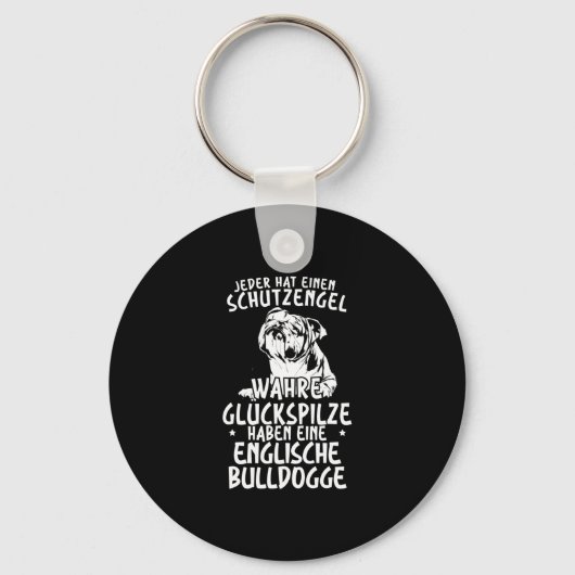 Porte-clés Les champignons ont un bouledogue anglais (Recto)