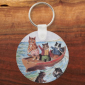 Porte-clés Les chats de natation de Louis Wain (Recto)