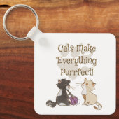 Porte-clés Les chats font tout Porte - clé (Recto)