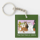 Porte-clés Les chats sont aux commandes (Devant)
