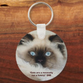 Porte-clés "LES CHATS SONT UNE NÉCESSITÉ..." Chaîne clé (Recto)