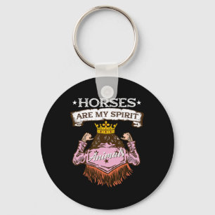 Porte-clés Les Chevaux Sont Mon Esprit Animaux I Equestrian P