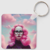 Porte-clés Les cheveux roses (Dos)