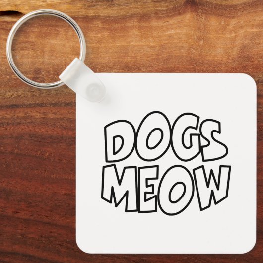 Porte-clés Les chiens miaulent (Recto)