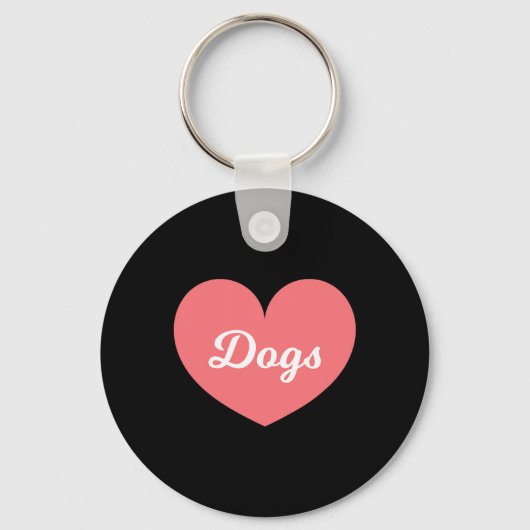 Porte-clés Les Chiens Sont Ce Que J'Aime Beaucoup Plus Que Mo (Recto)