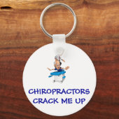 Porte-clés Les chiropraticiens me cassent (Recto)