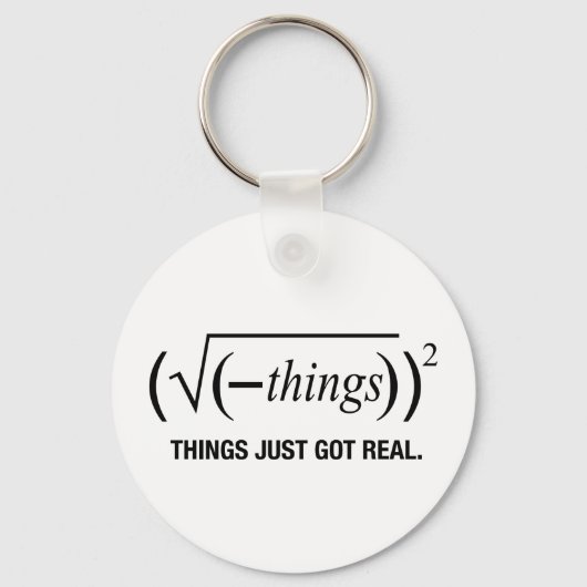 Porte-clés les choses deviennent réelles (Recto)