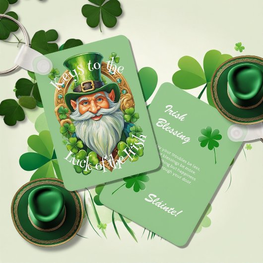 Porte-clés Les clés de la chance des Irlandais