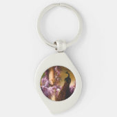 Porte-clés Les colombes et les paons dans un jardin (Devant)