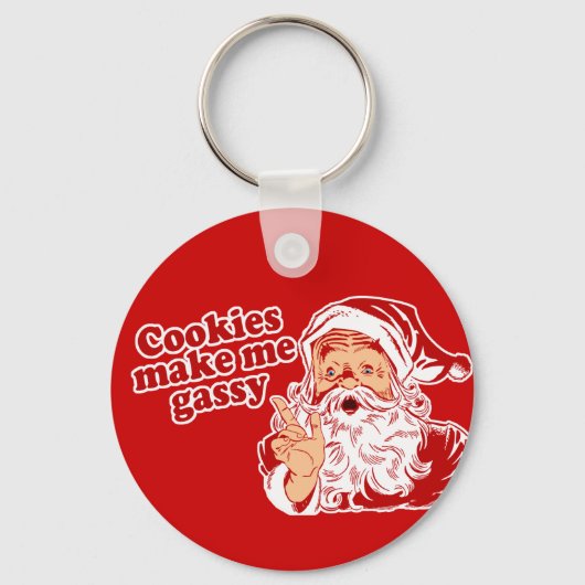 Porte-clés Les cookies font Père Noël Gassy (Recto)