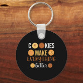 Porte-clés Les cookies rendent tout meilleur (Recto)