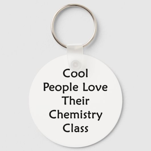 Porte-clés Les cool Aiment Leur Classe De Chimie (Recto)