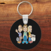 Porte-clés Les copains de bowling (Recto)